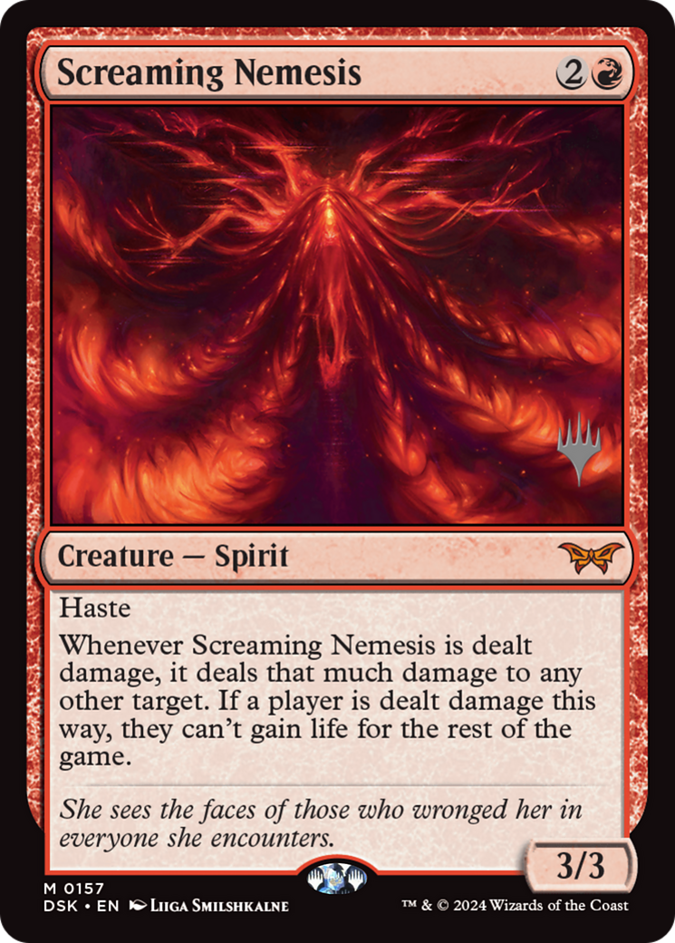 Screaming Nemesis (PPDSK-157) - Duskmourn: House of Horror Promos - Poke-Collect