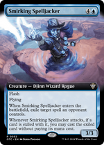 Smirking Spelljacker (OTC-052) - Outlaws of Thunder Junction Commander: (Extended Art) - Poke-Collect