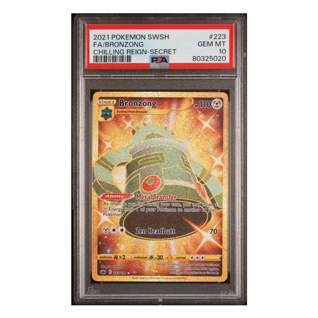 Bronzong Secret Rare Chilling Reign #223 PSA 10 - Poke-Collect