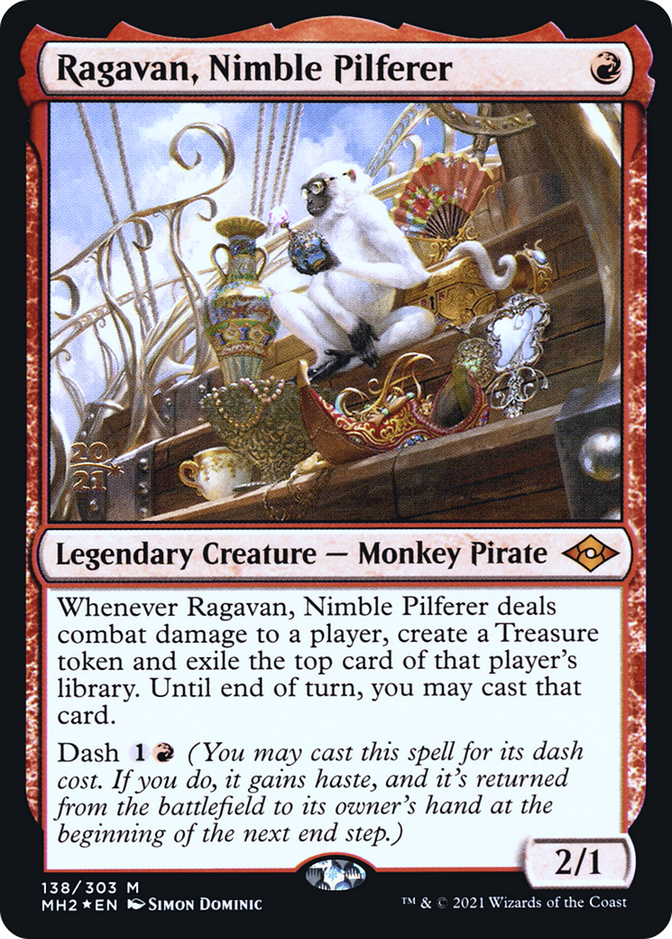 Ragavan, Nimble Pilferer (PRE-138S) - Modern Horizons 2 Promos Foil - Poke-Collect
