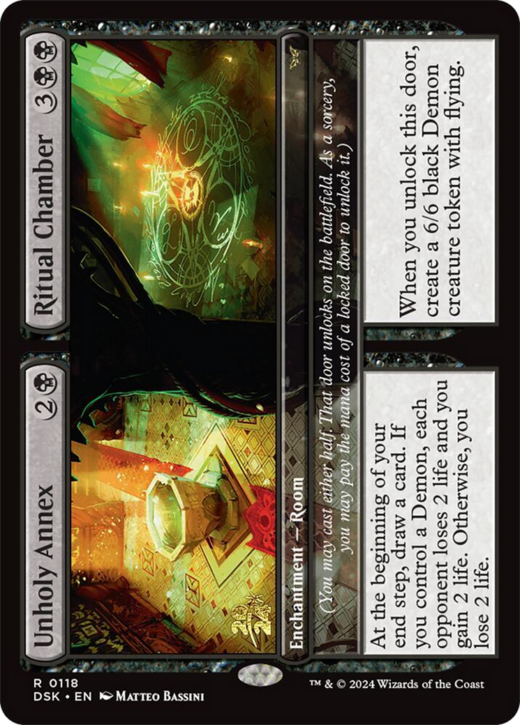 Unholy Annex // Ritual Chamber (PRE-118) - Duskmourn: House of Horror Promos Foil - Poke-Collect