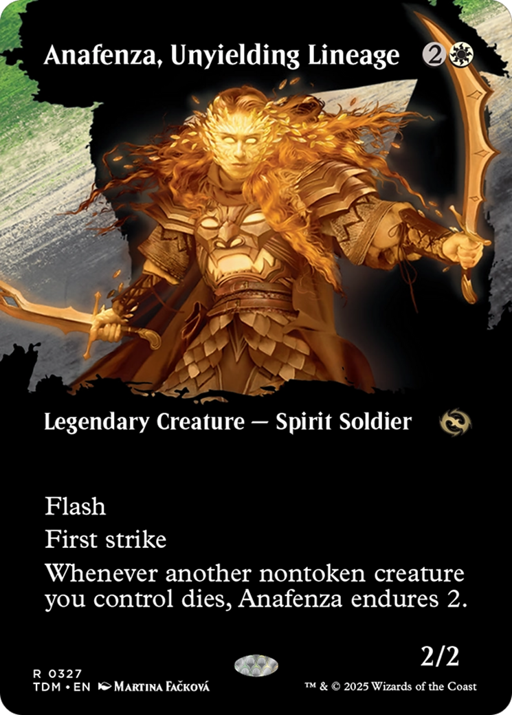 Anafenza, Unyielding Lineage (TDM-327) - Tarkir: Dragonstorm: (Showcase) (Borderless) Foil - Poke-Collect