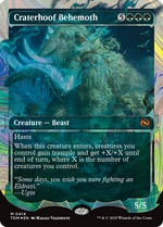 Craterhoof Behemoth (TDM-414) - Tarkir: Dragonstorm: (Showcase) (Borderless) Foil - Poke-Collect