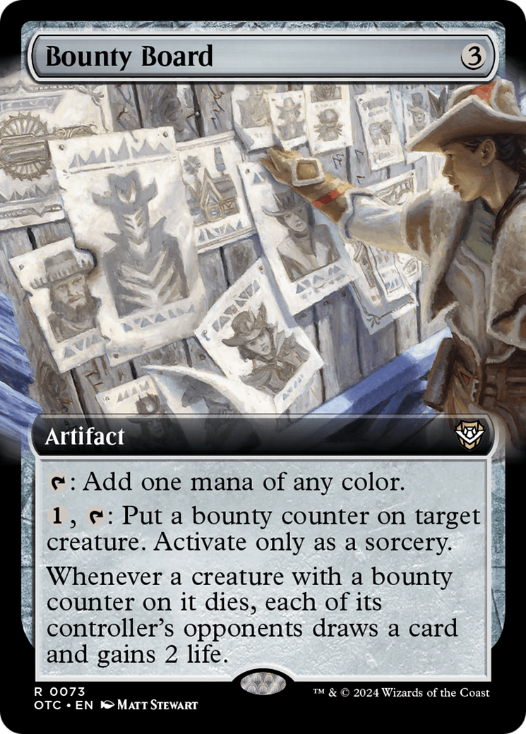 Bounty Board (OTC-073) - Outlaws of Thunder Junction Commander: (Extended Art) - Poke-Collect