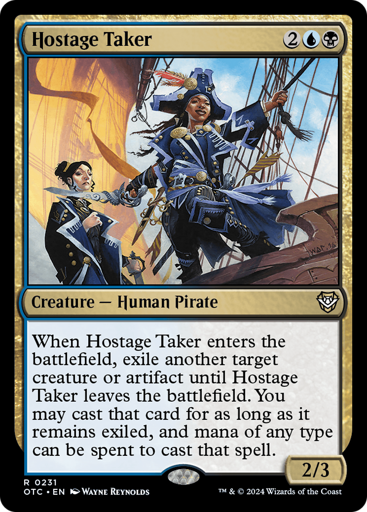 Hostage Taker (OTC-231) - Outlaws of Thunder Junction Commander - Poke-Collect