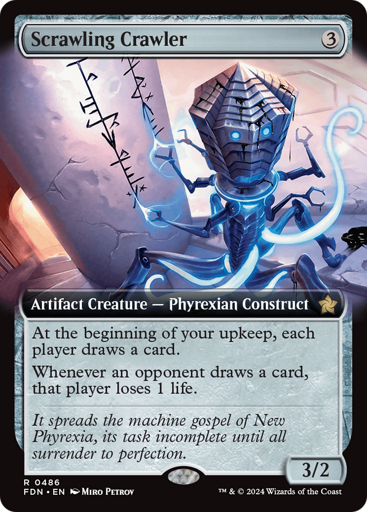 Scrawling Crawler (FDN-486) - Foundations: (Extended Art) Foil - Poke-Collect