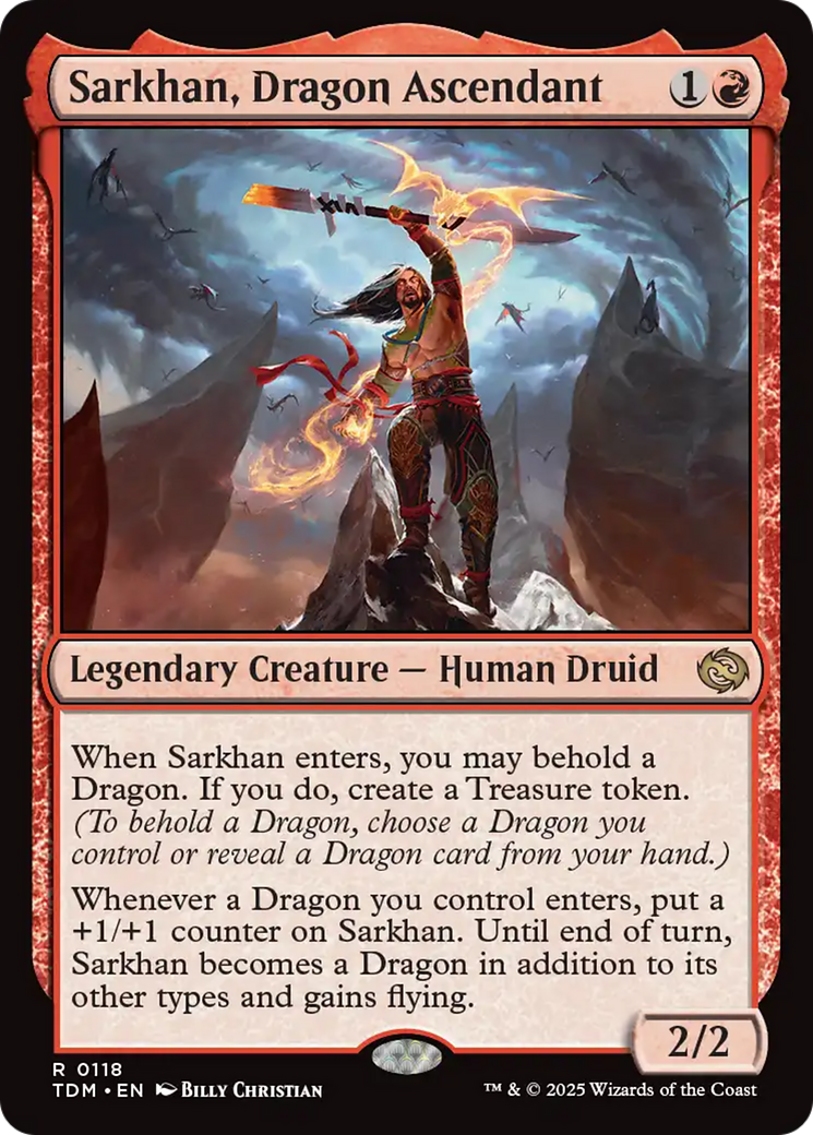 Sarkhan, Dragon Ascendant (TDM-118) - Tarkir: Dragonstorm - Poke-Collect