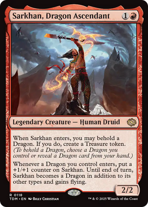 Sarkhan, Dragon Ascendant (TDM-118) - Tarkir: Dragonstorm - Poke-Collect