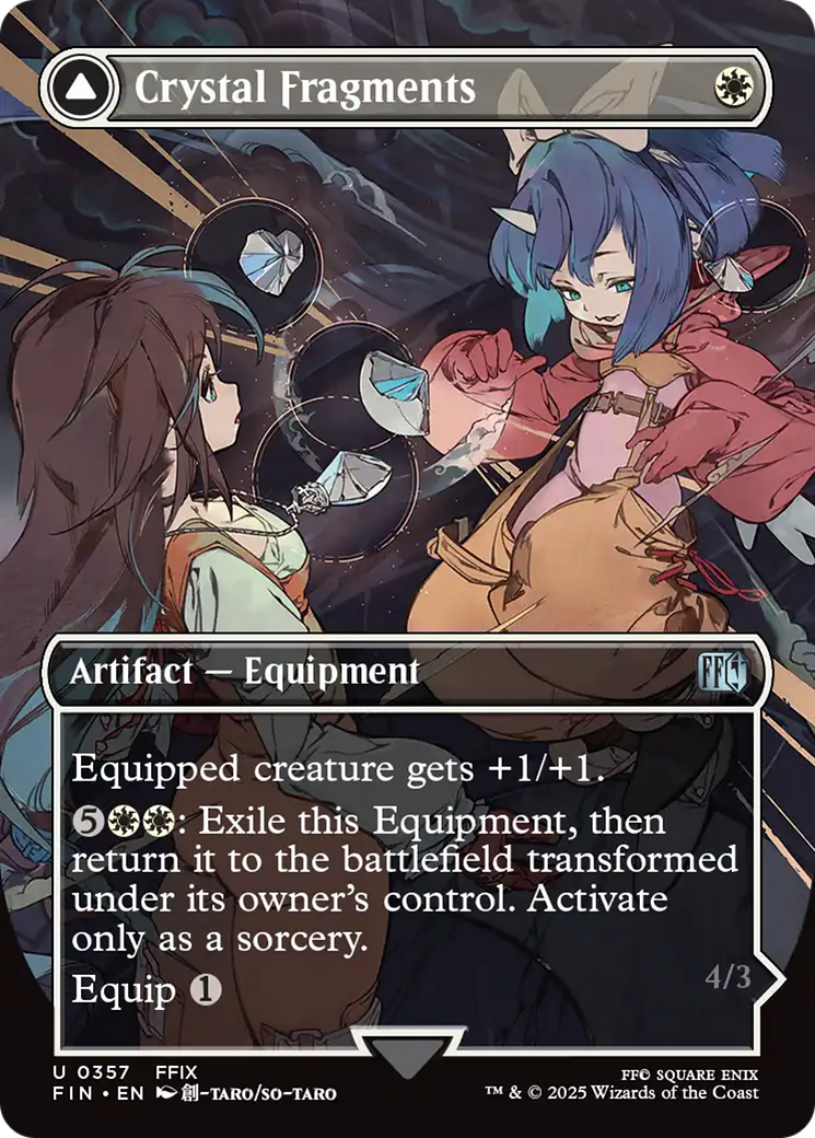 Crystal Fragments // Summon: Alexander (FIN-357) - FINAL FANTASY: (enchantment) (Borderless) - Poke-Collect