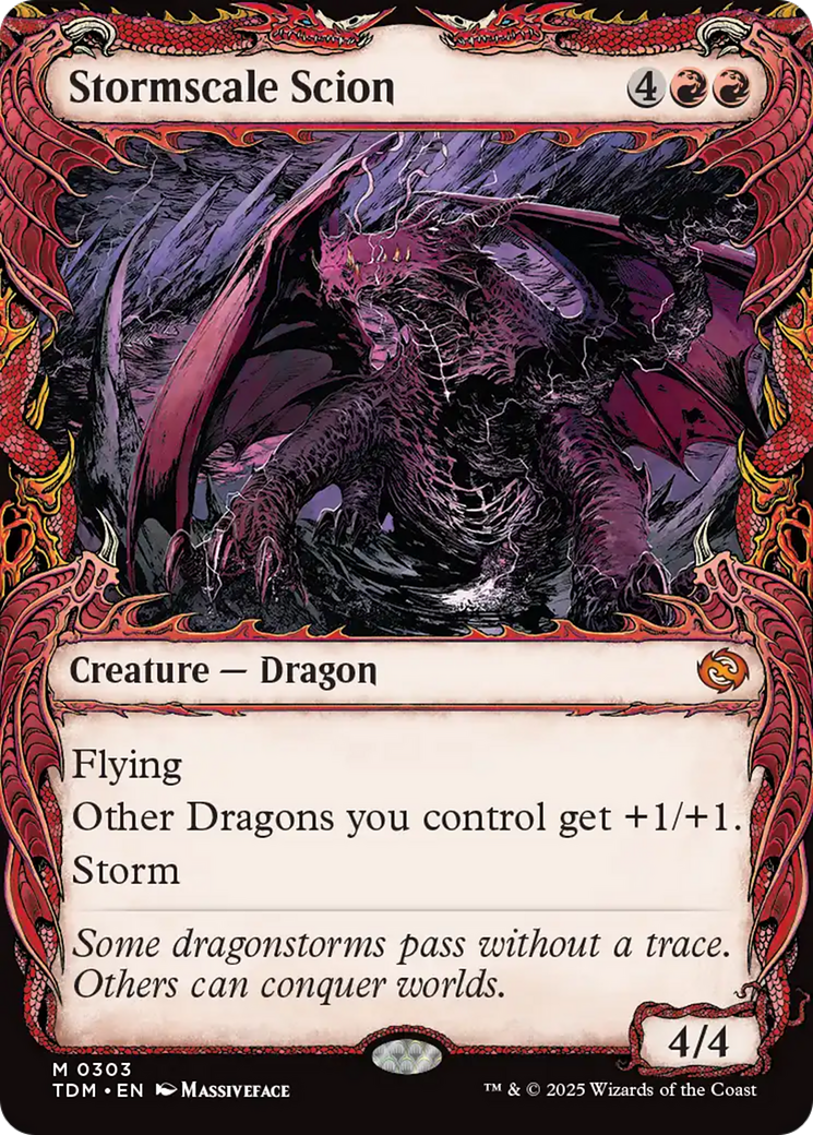 Stormscale Scion (TDM-303) - Tarkir: Dragonstorm: (Showcase) Foil - Poke-Collect
