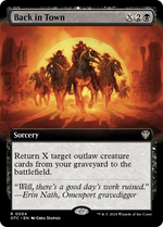 Back in Town (OTC-054) - Outlaws of Thunder Junction Commander: (Extended Art) - Poke-Collect