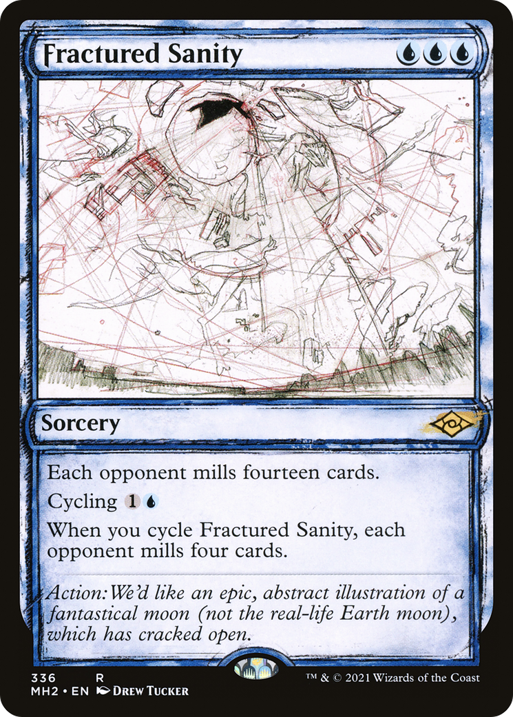 Fractured Sanity (MH2-336) - Modern Horizons 2: (Showcase) Foil - Poke-Collect