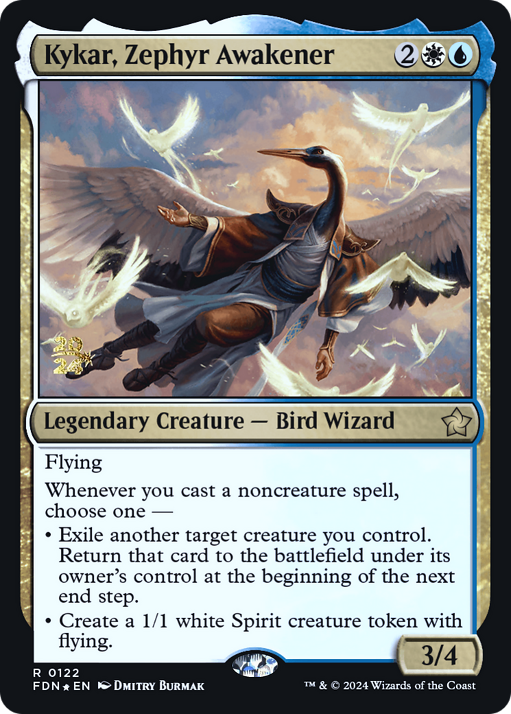 Kykar, Zephyr Awakener (PRE-122) - Foundations Promos Foil - Poke-Collect