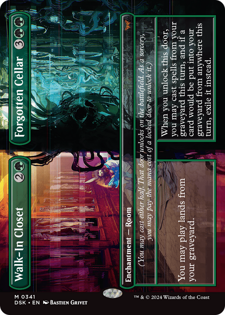 Walk-In Closet // Forgotten Cellar (DSK-341) - Duskmourn: House of Horror (Borderless) - Poke-Collect