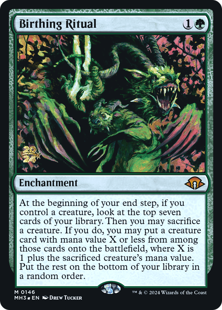 Birthing Ritual (PRE-146) - Modern Horizons 3 Promos Foil - Poke-Collect