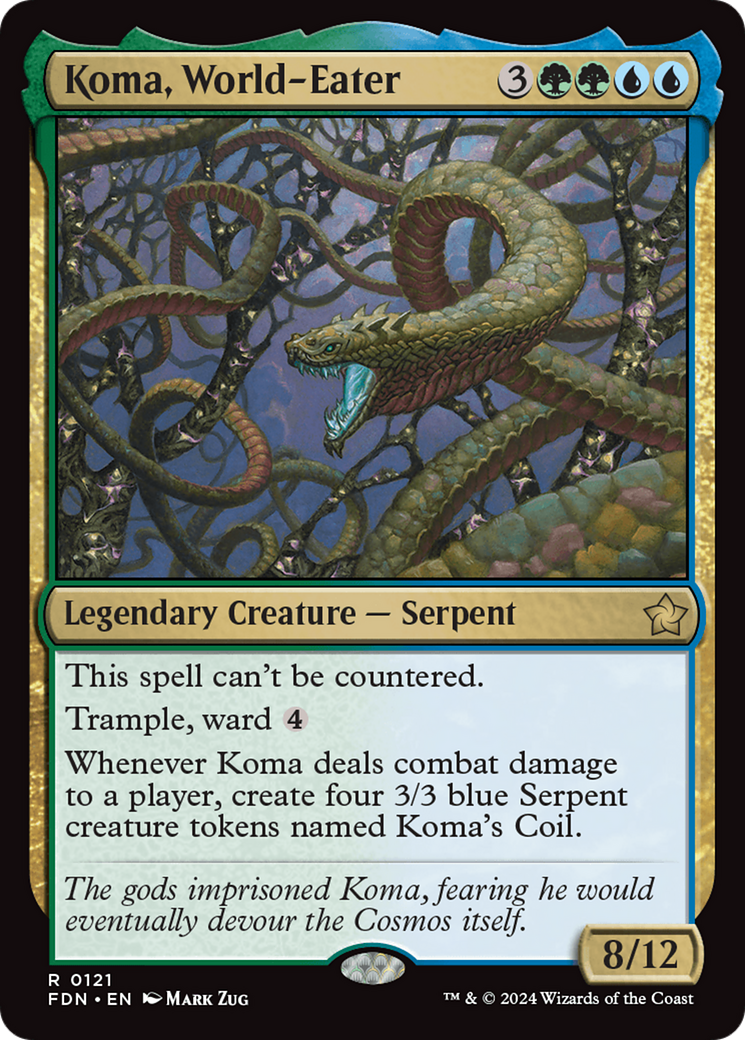 Koma, World-Eater (FDN-121) - Foundations - Poke-Collect