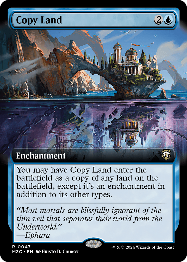 Copy Land (M3C-047) - Modern Horizons 3 Commander: (Extended Art) - Poke-Collect