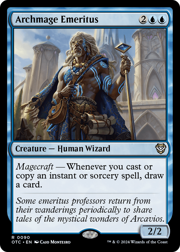 Archmage Emeritus (OTC-090) - Outlaws of Thunder Junction Commander - Poke-Collect