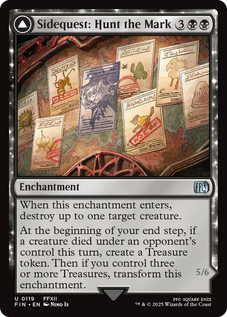Sidequest: Hunt the Mark // Yiazmat, Ultimate Mark (FIN-119) - FINAL FANTASY: (enchantment) Foil - Poke-Collect