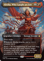 Alesha, Who Laughs at Fate (FDN-343) - Foundations (Borderless) Foil - Poke-Collect