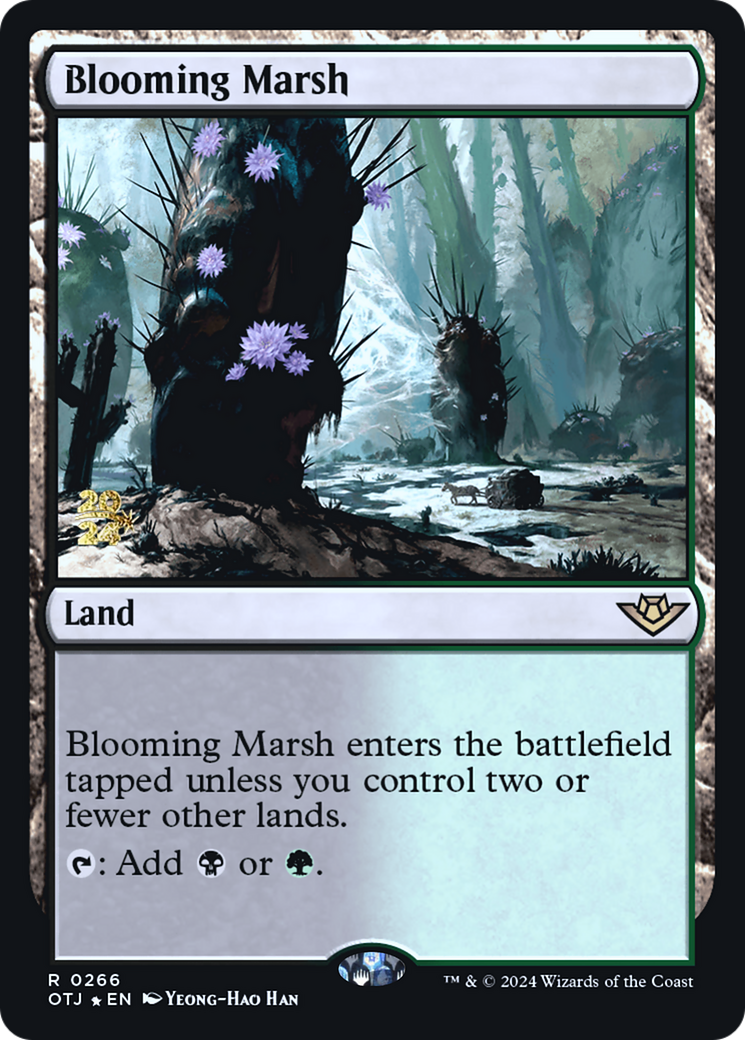 Blooming Marsh (PRE-266) - Outlaws of Thunder Junction Promos Foil - Poke-Collect