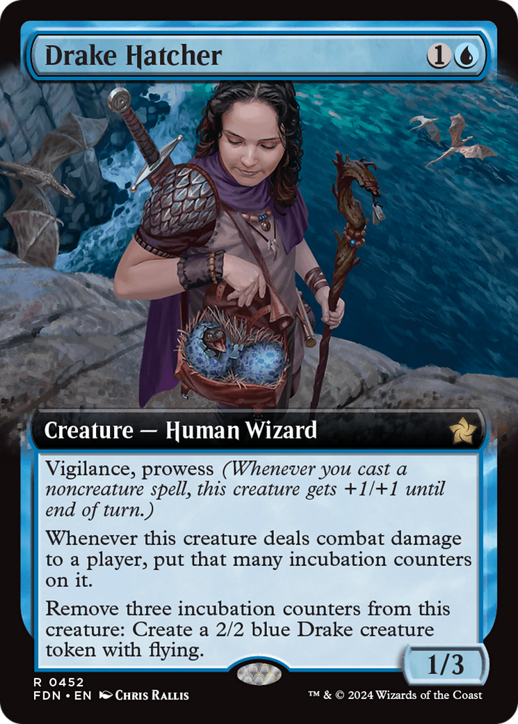 Drake Hatcher (FDN-452) - Foundations: (Extended Art) Foil - Poke-Collect