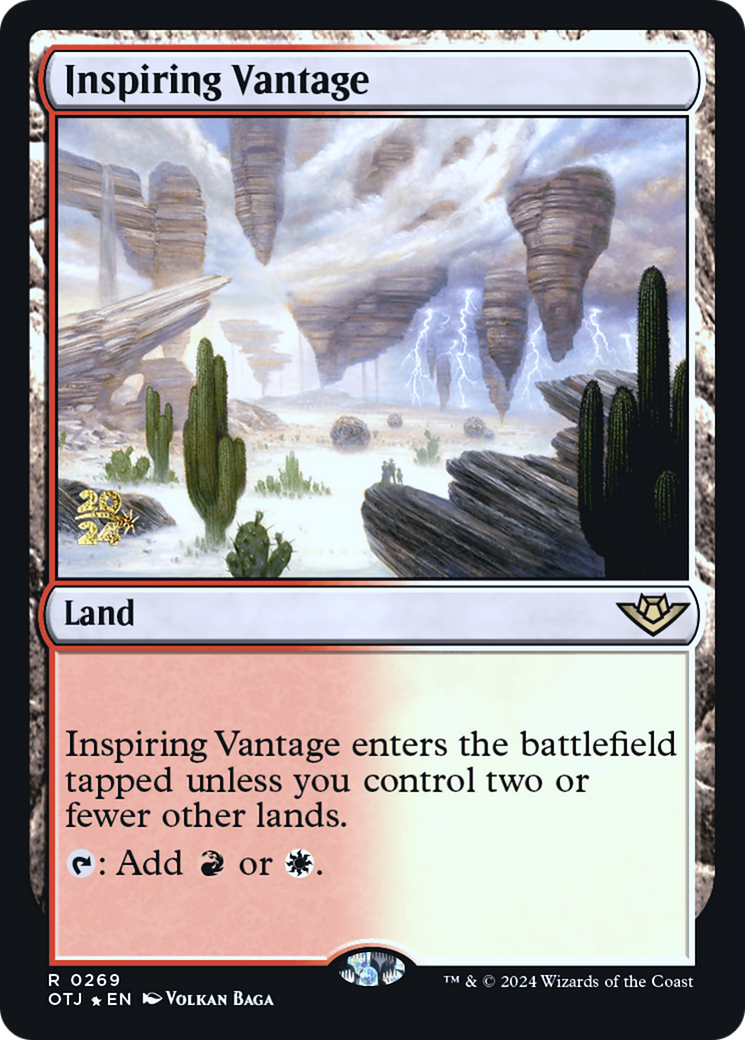 Inspiring Vantage (PRE-269) - Outlaws of Thunder Junction Promos Foil - Poke-Collect