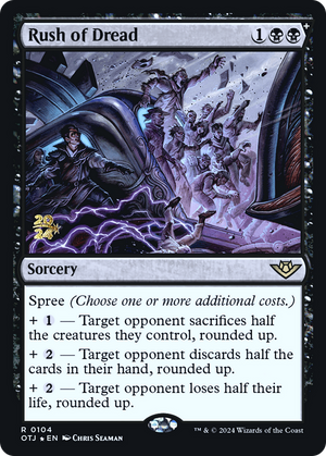 Rush of Dread (PRE-104) - Outlaws of Thunder Junction Promos Foil - Poke-Collect
