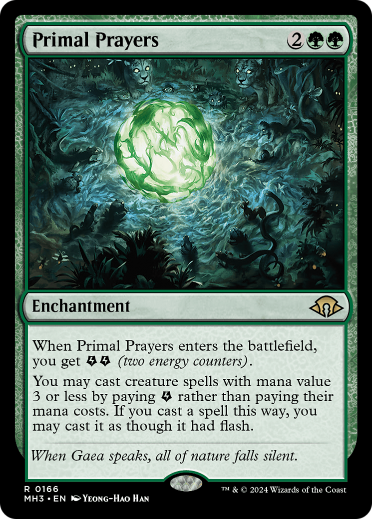 Primal Prayers (MH3-166) - Modern Horizons 3 - Poke-Collect