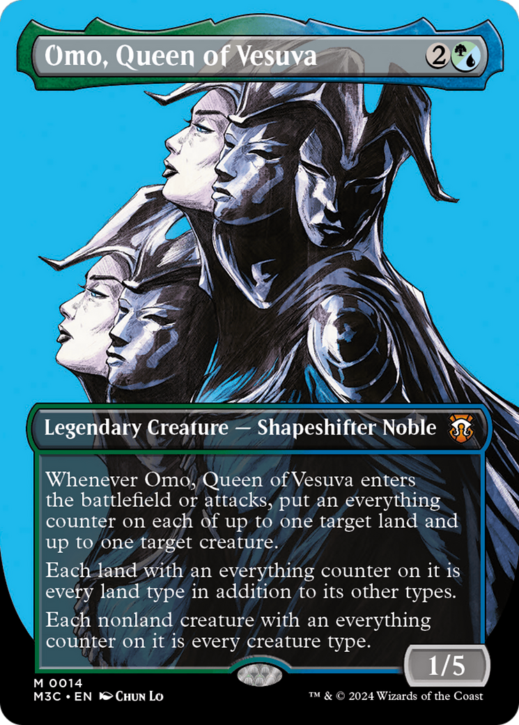 Omo, Queen of Vesuva (M3C-014) - Modern Horizons 3 Commander (Borderless) Foil - Poke-Collect