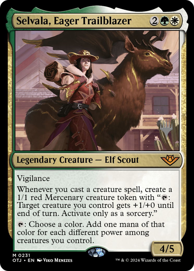 Selvala, Eager Trailblazer (PPOTJ-231) - Outlaws of Thunder Junction Promos - Poke-Collect