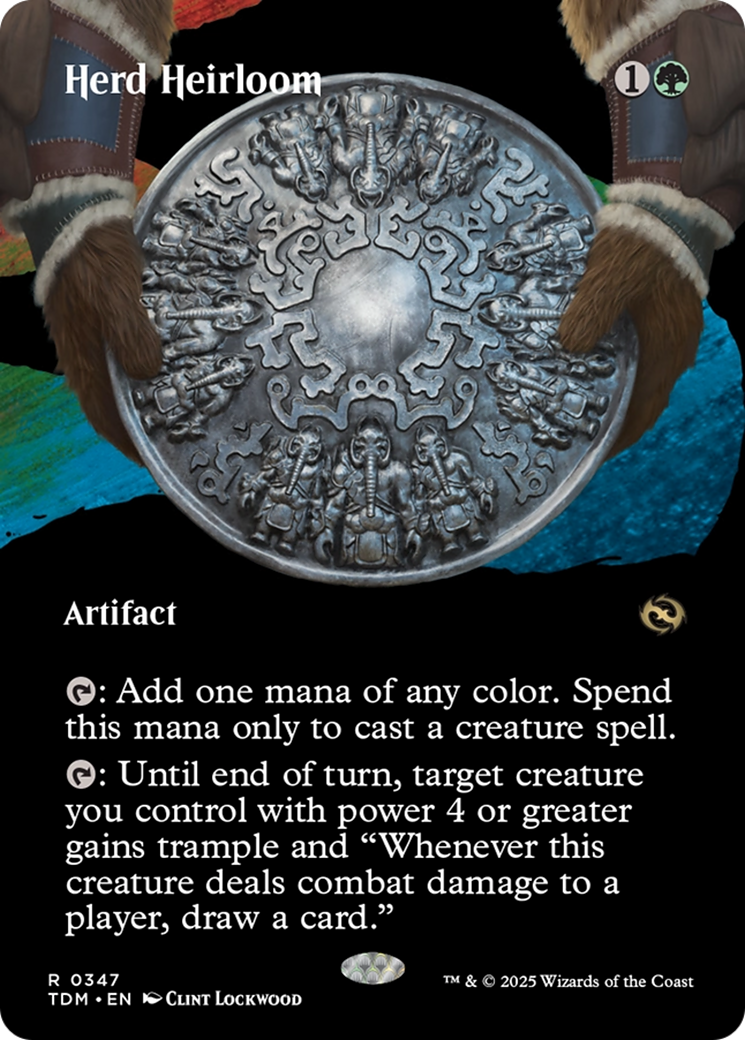 Herd Heirloom (TDM-347) - Tarkir: Dragonstorm: (Showcase) (Borderless) Foil - Poke-Collect