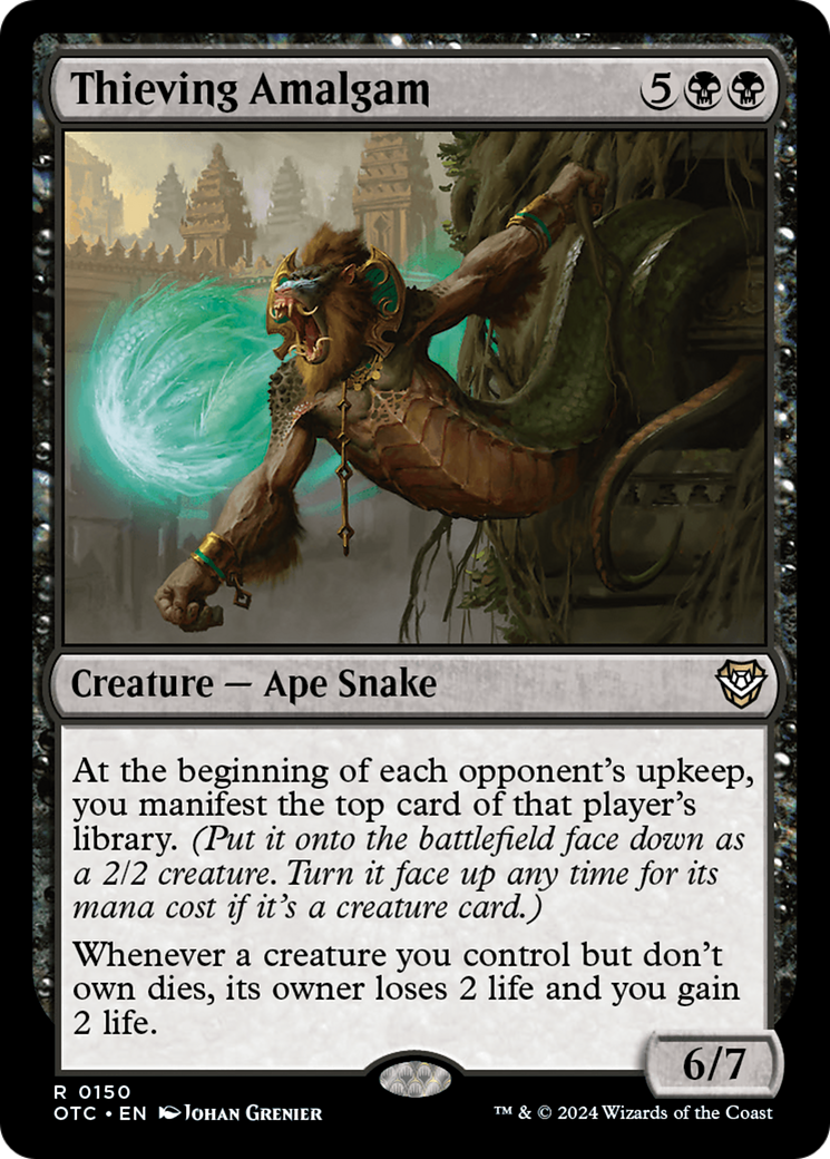 Thieving Amalgam (OTC-150) - Outlaws of Thunder Junction Commander - Poke-Collect