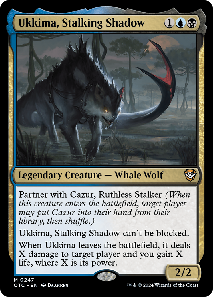 Ukkima, Stalking Shadow (OTC-247) - Outlaws of Thunder Junction Commander - Poke-Collect