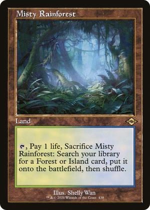 Misty Rainforest (MH2-438) - Modern Horizons 2 Etched Foil - Poke-Collect