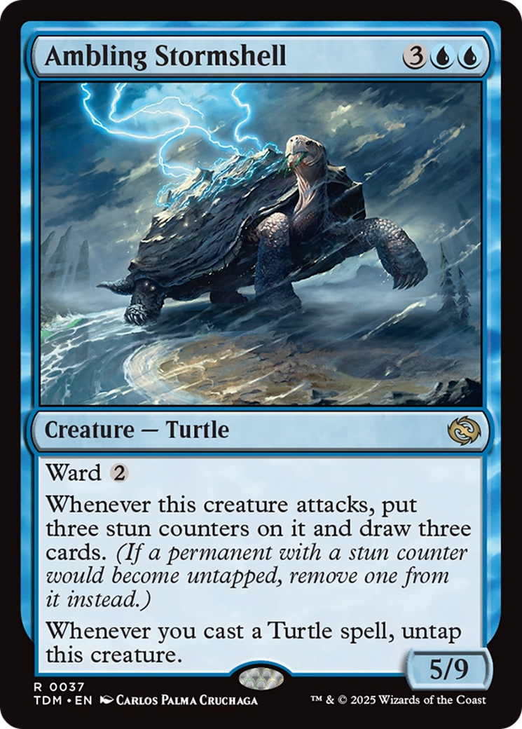 Ambling Stormshell (TDM-037) - Tarkir: Dragonstorm Foil - Poke-Collect