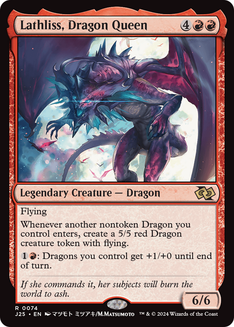 Lathliss, Dragon Queen (J25-074) - Foundations Jumpstart - Poke-Collect