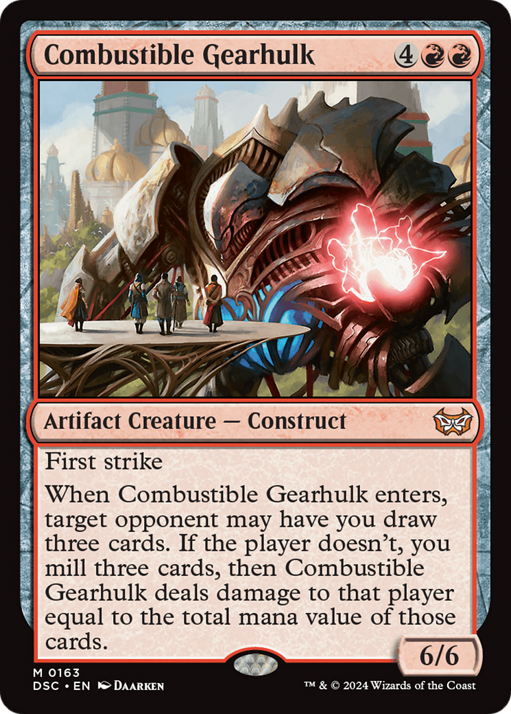 Combustible Gearhulk (DSC-163) - Duskmourn: House of Horror Commander - Poke-Collect