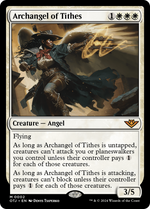 Archangel of Tithes (OTJ-002) - Outlaws of Thunder Junction Foil - Poke-Collect