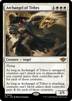 Archangel of Tithes (OTJ-002) - Outlaws of Thunder Junction - Poke-Collect
