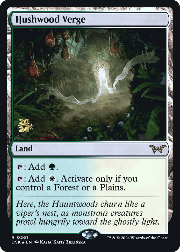 Hushwood Verge (PRE-261) - Duskmourn: House of Horror Promos Foil - Poke-Collect