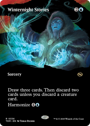 Winternight Stories (TDM-336) - Tarkir: Dragonstorm: (Showcase) (Borderless) Foil - Poke-Collect