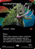 Craterhoof Behemoth (TDM-346) - Tarkir: Dragonstorm: (Showcase) (Borderless) - Poke-Collect