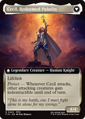 Cecil, Dark Knight // Cecil, Redeemed Paladin (FIN-445) - FINAL FANTASY: (Extended Art) Foil - Poke-Collect