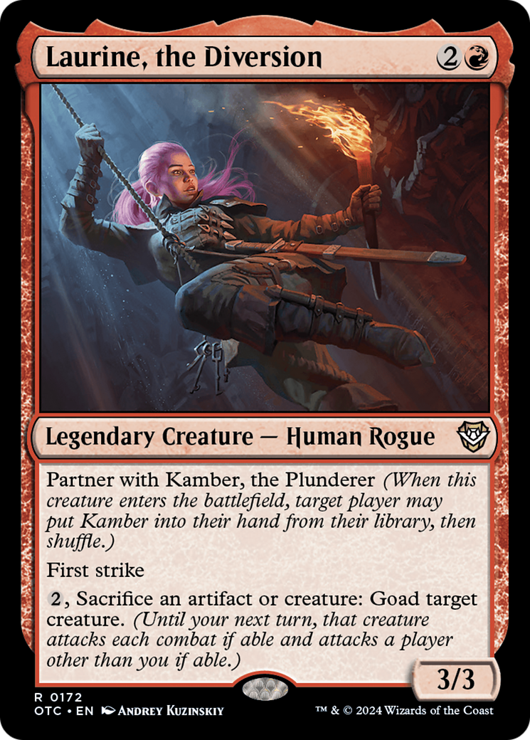 Laurine, the Diversion (OTC-172) - Outlaws of Thunder Junction Commander - Poke-Collect