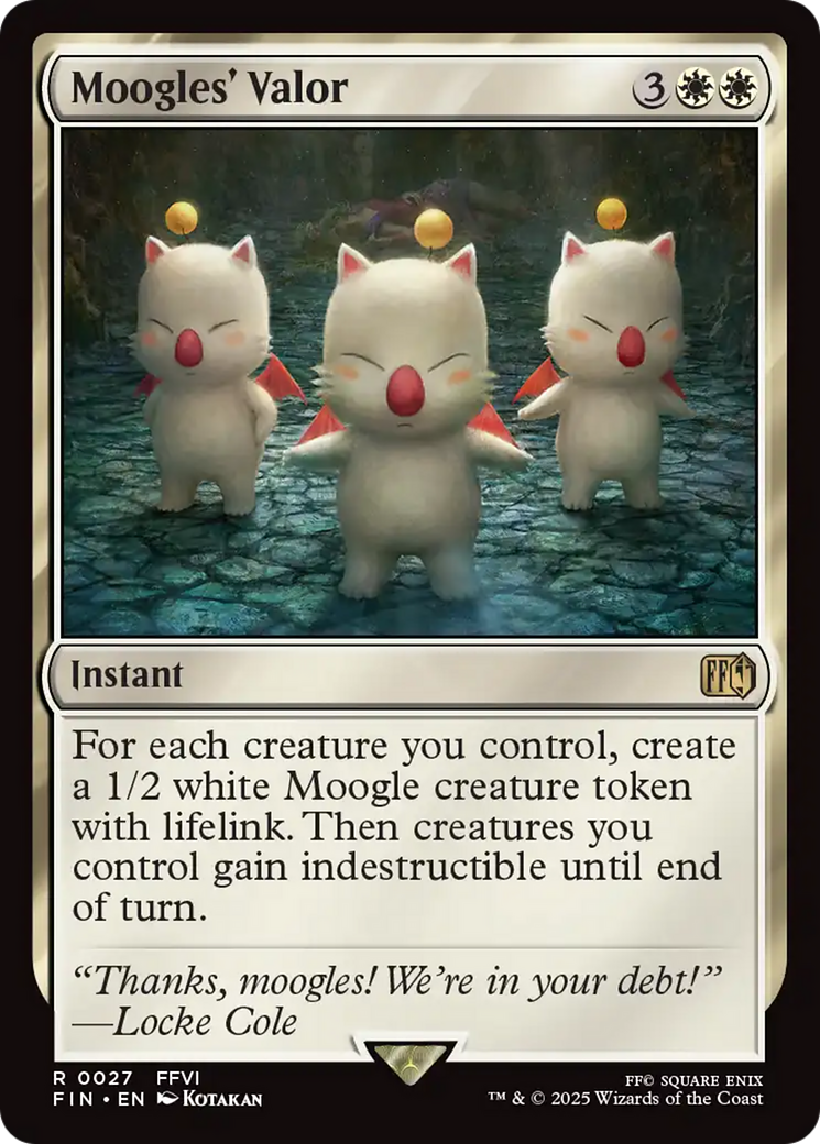 Moogles' Valor (FIN-027) - FINAL FANTASY - Poke-Collect