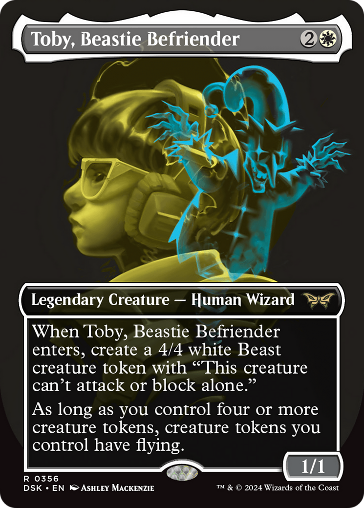 Toby, Beastie Befriender (DSK-356) - Duskmourn: House of Horror (Borderless) Foil - Poke-Collect