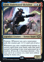 Lilah, Undefeated Slickshot (PRE-217) - Outlaws of Thunder Junction Promos Foil - Poke-Collect