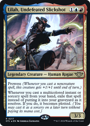 Lilah, Undefeated Slickshot (PRE-217) - Outlaws of Thunder Junction Promos Foil - Poke-Collect