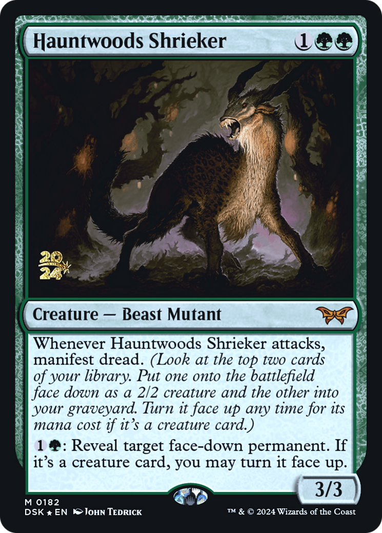 Hauntwoods Shrieker (PRE-182) - Duskmourn: House of Horror Promos Foil - Poke-Collect